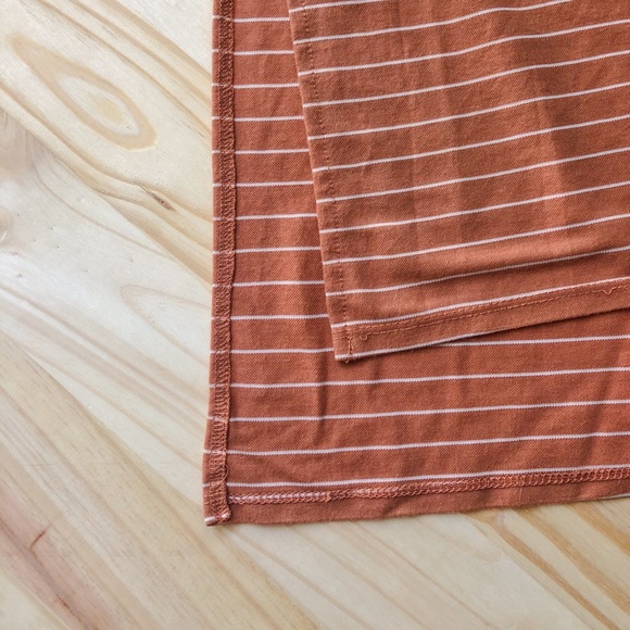 Rusty Orange Stripe Shirt - Picture 3 of 6